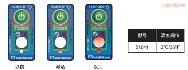 大連溫度指示標(biāo)簽 累計下降溫度的標(biāo)簽