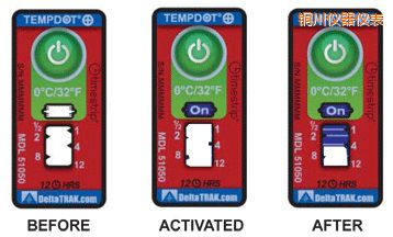 銅川溫度指示標(biāo)簽 累計上升時間/溫度的標(biāo)簽